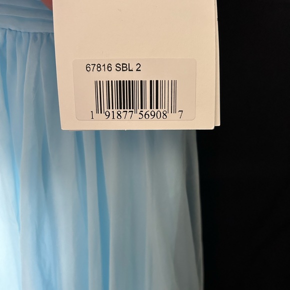 Mac Duggal 67816 HIGH NECK TIERED CHIFFON HALTER GOWN - Picture 8 of 9